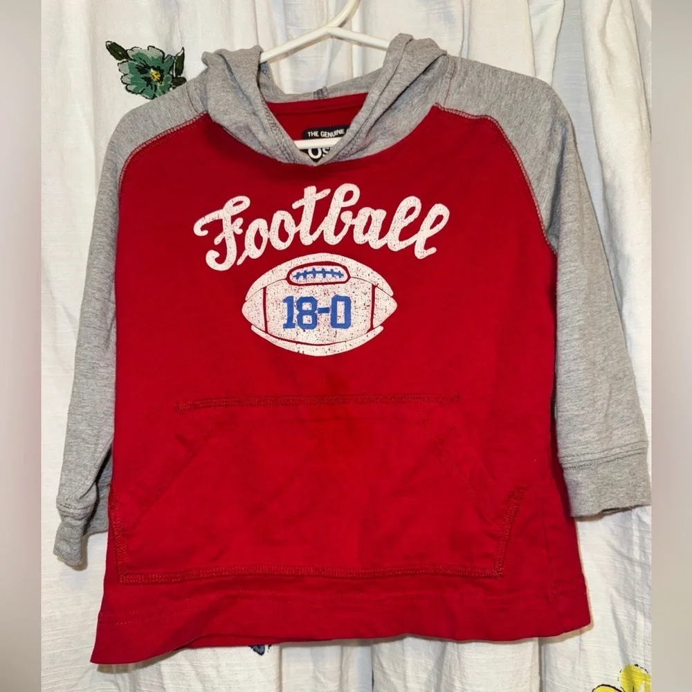 Oshkosh B’gosh Boys 3T Football Hooded Pullover